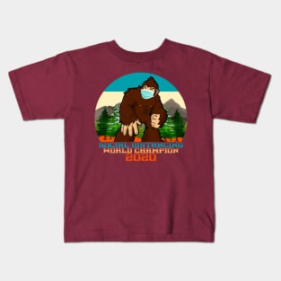 Bigfoot Social Distancing World Champion Kids T-Shirt